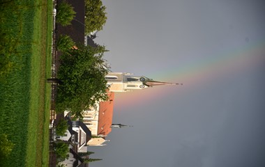 Regenbogen bei der Pfarrkirche in Grosswangen  | Toni Koller, Grosswangen 